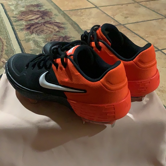 Nike Alpha Elite 2 Pro Baseball Cleat Orange/Black - Picture 2 of 12